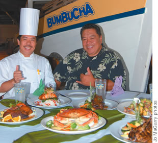 Executive Chef Aurelio Garcia and Chef Sam Choy 