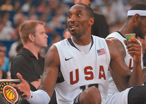 Team USA's Kobe Bryant