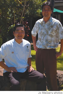 The Willows Executive Chef Jay Matsukawa and GM Kyle Nakayama