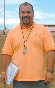 Campbell High School football coach Tumoana Kenessey