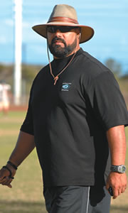 Coach Darren Hernandez. Photo by Nathalie Walker.