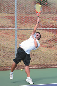 Pacarro's Pearl City High School tennis teammate Carson Chen