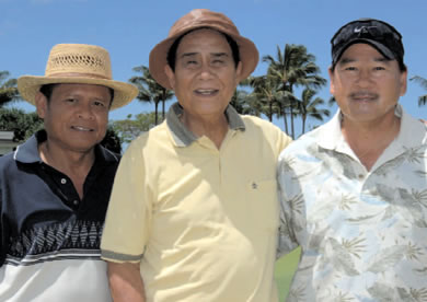 Sonny Aquino, Homer Rabara and Ford Fuchigami