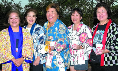Merle Sato, Joyce Matsumoto, Diane Shimizu, Sarah Miyasaki and Irene Nakahara