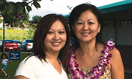 Jocelyn Kimura and Debbie Matsuo
