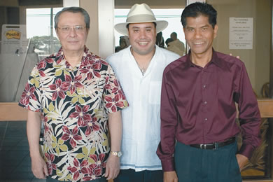 Jose Molano Jr., Donovan Dela Cruz and Roland Casamina