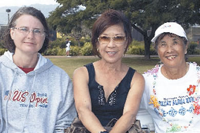 Patricia Parks, Jeri Broadfoot and Masu Kusume Dyer