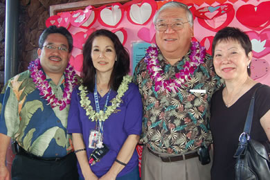 Keith Hayashi, Susan Hirokane, state Sen. Clarence and Lynn Nishihara