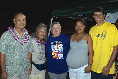 James and Gwen Young, Lynne Llanos, Evelyn Pedro and Jonathan Bauer