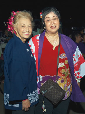 B.J. Pa and Mae Kishimoto