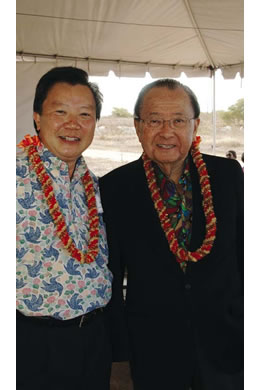 Alan Tang and U.S. Sen. Daniel Inouye