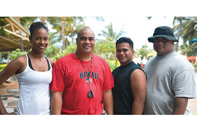 Shantelle Kelly, Sooaemalelagi Apelu, George Mageo and Aloese Taumaoe