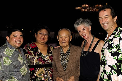 Dayton and Jean Asato, Yoneo Kaneshiro, Alice Anne Parker and Henry Holthaus