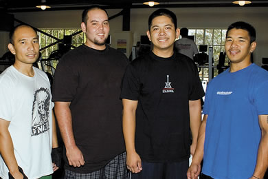 Ed Santiano, Dominic Pastor, Jerrold Roque and Josh Kakualani
