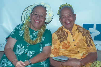 Karen Keawehawaii and Florence Koanui