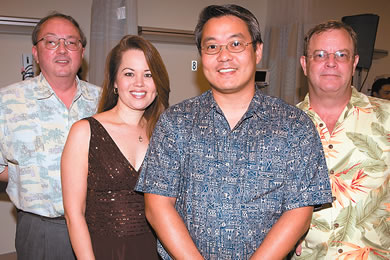 Dr. Mark Pitts, Dr. Julie Chang, Dr. James Kakuda and Dr. Tom Pollard
