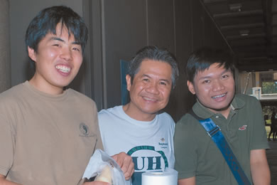 Travis Nakatani, Raymund Liongson and Philip Sarmiento