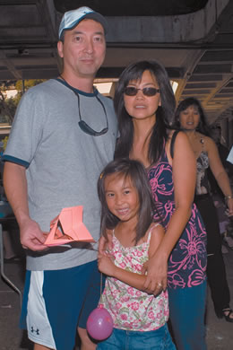 Mike, Reina and Helen Takahara