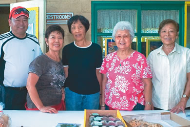 Lan Yoneda, Esther Luna, Remy Pagaragan, Edith Katano and Nancy Shoda