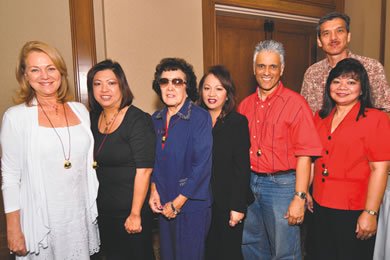 Patricia Yee, Zelda Medina, Carol Murobayashi, Sally Aquino, Randy Rodriguez, Ed Smith and Evelyn Pa