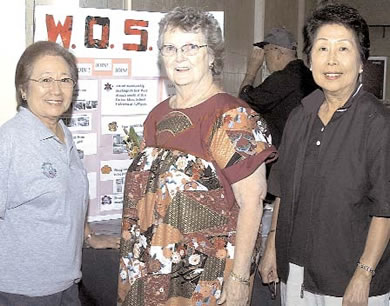 Kathy Tonokawa, Pat Thrall and Ruby Hirashi