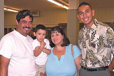 Vincent, Raine and Kathy McAngus, Rafael Hernandez-Saca
