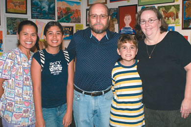 Norma and Alexis Miller, Hugo, Francisco and Jean Valenzuela