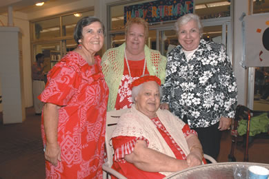 Virginia DeCastro, Margaret Peters, Frances Peoples and Marie Gomes