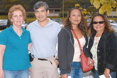 Ruth and Warren Ishida, Lorelei Hatico and Bernie Santiago