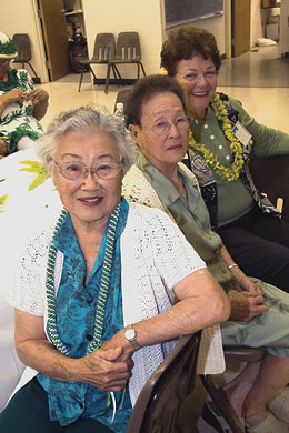 Natsuko Matsushima, Rose Tsumoda and Gladys Nakoa