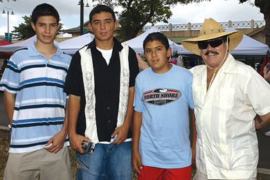 Mario Muniz, Andres and Omar Garcia, Jake Ortega