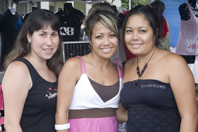 Stephanie Cabiles, Kimmie Nestor and Heidi Ramos