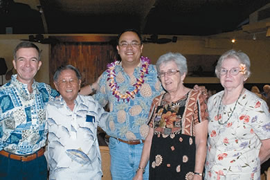 Frank Lockwood, Masami Takeuchi, state Rep. Pono Chong, Pearl Takeuchi and Molly Rowland