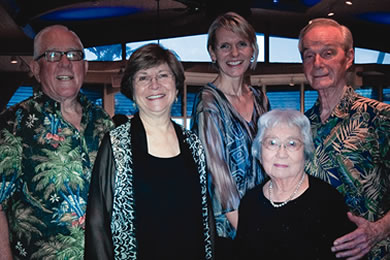Jerry Allen, Carolyn Hiatt, Rev. Anke Flohr, Natalie Oda-Lee and Red Miller