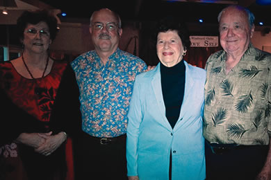 Kate and Chuck Braden, Marjorie and Bill Bains-Jordan