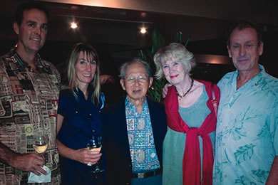 Scott and Mia Coffman, Dr. Lindy Chyn, Eva and Peter Wannheden