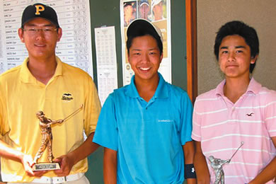 Bradley Shiezawa, Brett Komoto and Christian Agosto, 16-18 age category