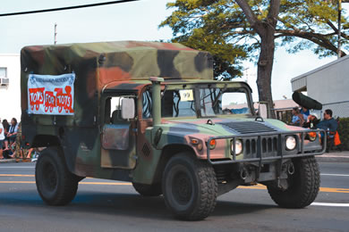 Toys for Tots military truck