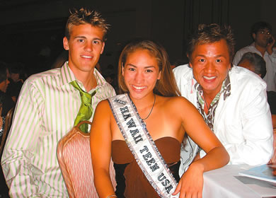 Colt Roland, Miss Hawaii Teen USA Hannah Thomas and Dr. Alvin Chung