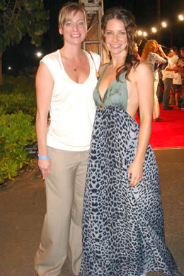 Erin Felentzer with Lost star Evangeline Lilly