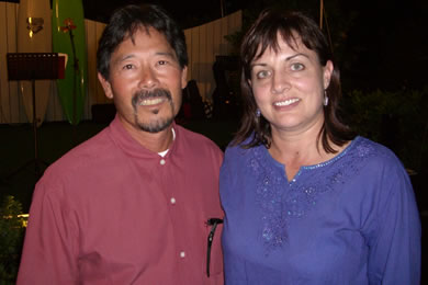 Lenn Sakata and wife Shane