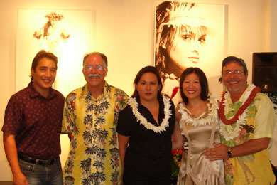 Sean Tiwanak, Jerry Vasconcellos, Lisa Villasenor, and Kanoe and Kim Taylor Reece