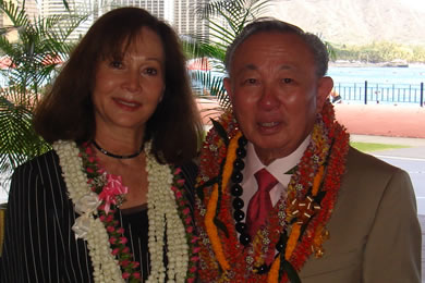 Nancy Kwan and Dr. Lawrence Tseu