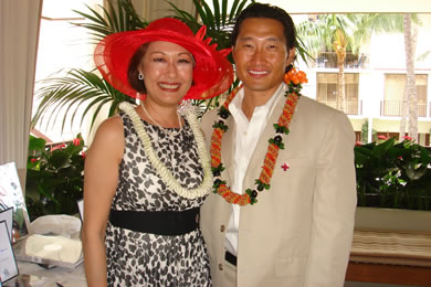 Daniel Dae Kim and Coralie Chun Matayoshi