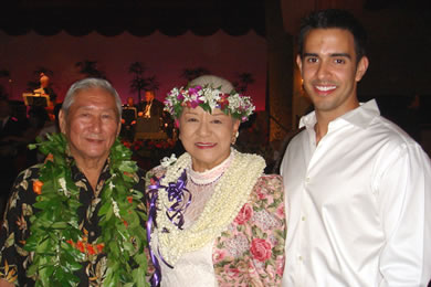Frances Wong, Hank, and Joe Bock
