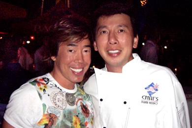 Russell with Chef Chai
