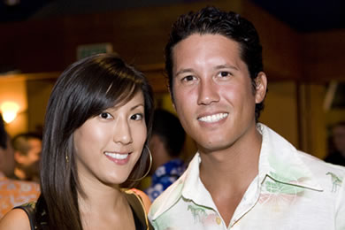 Chief Executive Fairy and co-owner of A Fairy Princess Affair Vicki Liao with Keoki Anderson