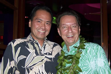 Derrick Malama, Hawaii Public Radio host, and Puakea Nogelmeier, author and professor