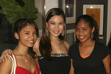 Miss Hawaii Teen USA contestants Michelle Radovan, Emma Wo and Demetria Woods.