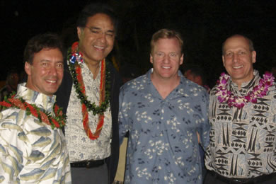 NFL Pro Bowl players, staff and their families were invited to a private luau at Paradise Cove